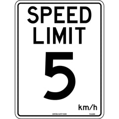 Uniform Safety Signs - 300 x 225mm - Poly - 5 Km Speed Limit | TC423MP