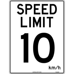 Uniform Safety Signs - 600 x 400mm - Metal - 10 Km Speed Limit | TC424LM