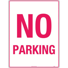 Uniform Safety Signs - 600 x 400mm - Poly - No Parking | TC426LP