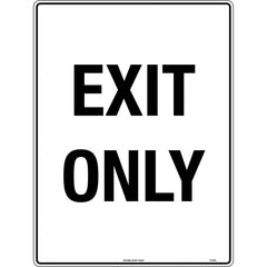 Uniform Safety Signs - 600x400mm - Poly - Exit Only | TC431LP