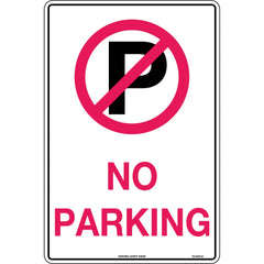 Uniform Safety Signs - 450 x 300mm - Metal - No Parking (With Symbol) | TC437LSM