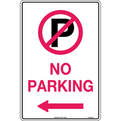 Uniform Safety - Signs - 450x300mm - Metal - No Parking (With Double Arrows & Symbol) | TC438LSM