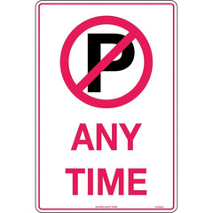 Uniform Safety Signs - 450x300mm - Metal - Anytime (with No Parking Symbol) | TC451LSM