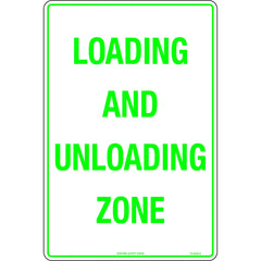 Uniform Safety Signs - 450x300mm - Metal - Loading And Unloading Zone | TC452LSM