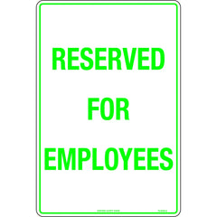 Uniform Safety Signs - 450x300mm - Metal - Reserved for Employees | TC453LSM