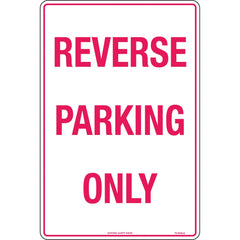 Uniform Safety Signs - 450 x 300mm - Metal - Reverse Parking Only | TC454LSM