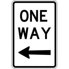 Uniform Safety Signs - 450 x 300mm - Metal - One Way (Left Arrow) | TC476LSM
