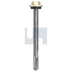 Hobsons - #12-24 x 65 Classic Cream (Smooth) -Cl4 As3566 S500 Sds Hex Head + Washer | Q490-Cc (Pack Of 500)