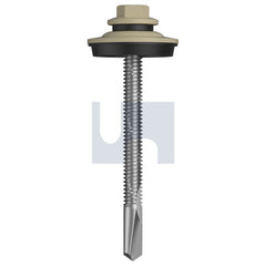 Hobsons - #12-24 x 65 - Classic Cream (smooth) - S500 SDS Cyclone - Multiseal - Class 4 | TCC54YM1224065