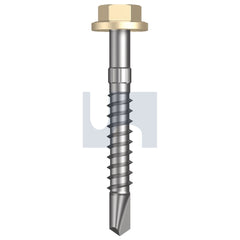 Hobsons - #14-10 x 50 - Classic Cream (Smooth) - + Scratchguard Metal SDS Flg Hex Head - Class 4 - Qty 1000 | TCCM4FS1410050