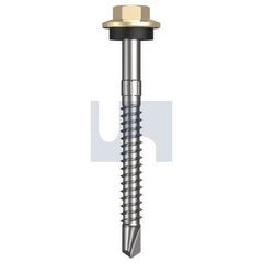 Hobsons - #12-14 x 55 - Classic Cream (Smooth) - + Scratchguard Metal SDS Hex Head + Washer - Class 4 | TCCM4SS1214055