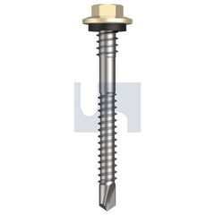 Hobsons - #12-14 x 53 - Classic Cream (Smooth) - Metal SDS Hex + Washer + Xgrip - Class 4 | TCCM4XH1214053