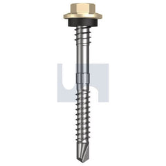 Hobsons - #12-14 x 55 - Classic Cream (Smooth) - + Scratchguard Metal SDS Hex + Washer + Xgrip - Class 4 | TCCM4XS1214055