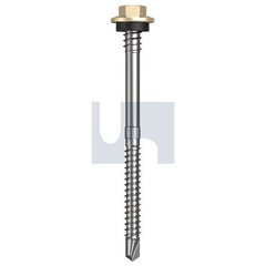 Hobsons - #12-14 x 80 - Classic Cream (Smooth) - + Scratchguard Metal SDS Hex + Washer + Xgrip - Class 4 | TCCM4XS1214080