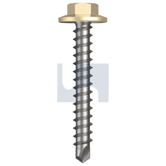 Hobsons - #12-11 x 40 CLASSIC CREAM (SMOOTH) -CL3 AS3566 VMAX SDS FLANGED HEX HEAD | Q303-CC (Pack of 1000)