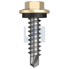 Hobsons - M6.2-13 x 25 Classic Cream (Smooth) -Cl4 As3566 Vmax Sds Hex + Washer | Qa47-Cc (Pack Of 500)