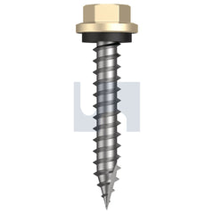 Hobsons - #14-10 x 40 Classic Cream (Smooth) -Cl4 As3566 Type 17 Hex Head + Washer | Q620-Cc (Pack Of 1000)