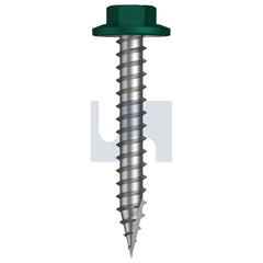 Hobsons - #12-11 x 40 COTTAGE GREEN (PERMANENT) -CL4 AS3566 TYPE 17 FLANGED HEX HEAD | Q530-CG (Pack of 1000)