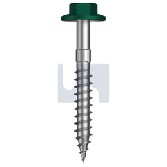 Hobsons - #12-11 x 45 COTTAGE GREEN (PERMANENT) -CL4 AS3566 + SCRATCHGUARD TYPE 17 FLANGED HEX HEAD | Q535-CG (Pack of 1000)
