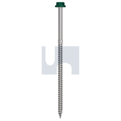 Hobsons - #14-10 x 150 - Cottage Green - + Scratchguard Type 17 Flanged Hex Head - Class 4 - Qty 250 | TCGW4FS1410150