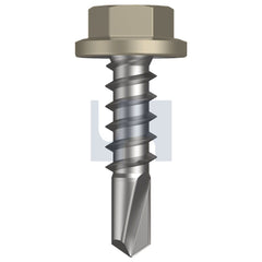 Hobsons - #14-10 x 25 - Cove - Metal SDS Flanged Hex Head - Class 4 - Qty 1000 | TCOM4FH1410025