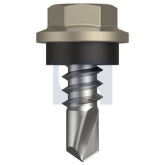 Hobsons - #8-18 x 12 Cove - Cl4 As3566 Metal Sds Hex Head + Washer | Q273-Co (Pack Of 1000)