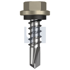 Hobsons - #14-10 x 25 Cove - Cl4 As3566 Metal Sds Hex Head + Washer | Q327-Co (Pack Of 1000)