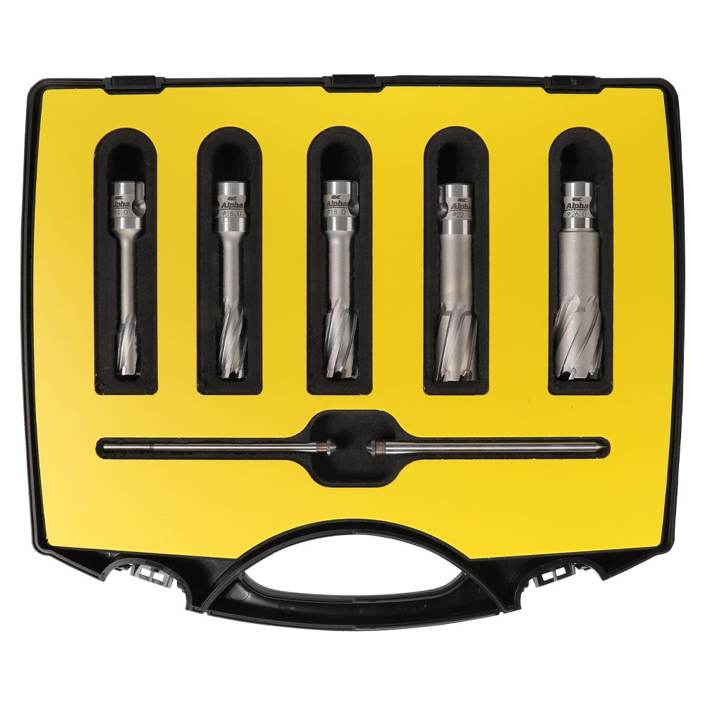 Alpha 7 Pc Carbide Xtra Annular Cutter
