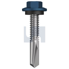 Hobsons - #12-24 x 32 Deep Ocean (Storm Blue) -Cl4 As3566 S500 Sds Hex Head + Washer | Q486-Do (Pack Of 1000)