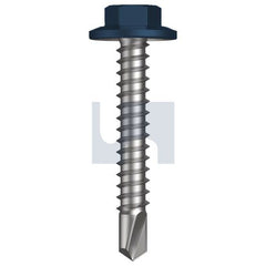 Hobsons - #12-14 x 35 - Deep Ocean (Storm Blue) - Metal SDS Flanged Hex Head - Class 3 | TDOM3FH1214035