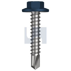 Hobsons - #12-14 x 30 - Deep Ocean (Storm Blue) - Metal SDS Flanged Hex Head - Class 4 | TDOM4FH1214030