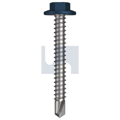 Hobsons - #12-14 x 45 - Deep Ocean (Storm Blue) - Metal SDS Flanged Hex Head - Class 4 | TDOM4FH1214045