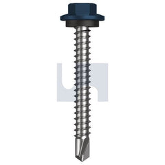 Hobsons - #12-14 x 45 - Deep Ocean (Storm Blue) - Metal SDS Hex Head + Washer - Class 4 | TDOM4SH1214045