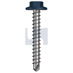 Hobsons - #12-11 x 40 DEEP OCEAN (STORM BLUE) -CL3 AS3566 VMAX SDS FLANGED HEX HEAD | Q303-DO (Pack of 1000)