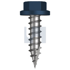 Hobsons - #14-10 x 30 - Deep Ocean (Storm Blue) - Type 17 Flanged Hex - Class 4 - Qty 1000 | TDOW4FH1410030