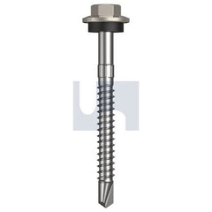 Hobsons - #12-14 x 55 - Dune - + Scratchguard Metal SDS Hex Head + Washer - Class 4 | TDUM4SS1214055