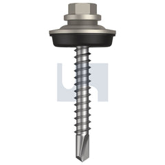 Hobsons - #14-10 x 53 - Dune - Metal SDS Cyclone - Multiseal - Class 4 | TDUM4YM1410053