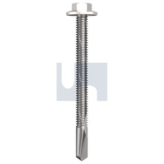 Hobsons - #12-24 x 65 - Dover White - S500 SDS Flanged Hex Head - Class 4 - Qty 500 | TDW54FH1224065