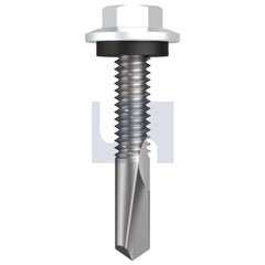 Hobsons - #12-24 x 32 Dover White - Cl4 As3566 S500 Sds Hex Head + Washer | Q486-Dw (Pack Of 1000)