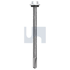 Hobsons - #12-24 x 85 Dover White - Cl4 As3566 S500 Sds Hex Head + Washer | Q489-Dw (Pack Of 500)