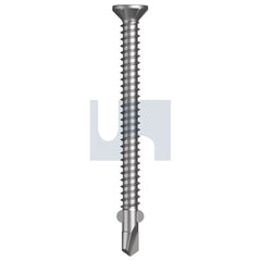 Hobsons - #10-16 x 60 DOVER WHITE - ZYP AS3566 SQUARE DRIVE METAL WINGS COUNTERSUNK | Q421-DW (Pack of 500)