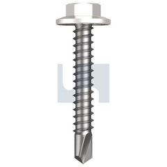 Hobsons - #12-14 x 35 - Dover White - Metal SDS Flanged Hex Head - Class 3 | TDWM3FH1214035