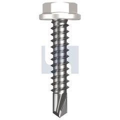 Hobsons - #10-16 x 25 DOVER WHITE - CL4 AS3566 METAL SDS FLANGED HEX HEAD | Q185-DW (Pack of 1000)