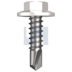 Hobsons - #12-14 x 20 - Dover White - Metal SDS Flanged Hex Head - Class 4 | TDWM4FH1214020