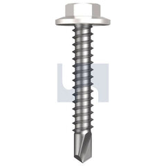 Hobsons - #12-14 x 35 - Dover White - Metal SDS Flanged Hex Head - Class 4 | TDWM4FH1214035