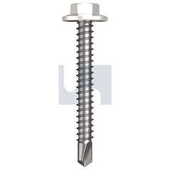 Hobsons - #12-14 x 45 - Dover White - Metal SDS Flanged Hex Head - Class 4 | TDWM4FH1214045