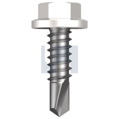 Hobsons - #14-14 x 22 - Dover White - Metal SDS Flanged Hex Head - Class 4 | TDWM4FH1414022