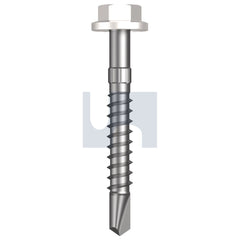 Hobsons - #14-10 x 50 - Dover White - + Scratchguard Metal SDS Flg Hex Head - Class 4 - Qty 1000 | TDWM4FS1410050