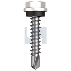 Hobsons - #10-16 x 25 DOVER WHITE - CL4 AS3566 METAL SDS HEX HEAD + WASHER | Q280-DW (Pack of 1000)
