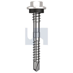Hobsons - #12-14 x 48 - Dover White - + Scratchguard Metal SDS Hex + Washer + Xgrip - Class 4 | TDWM4XS1214048